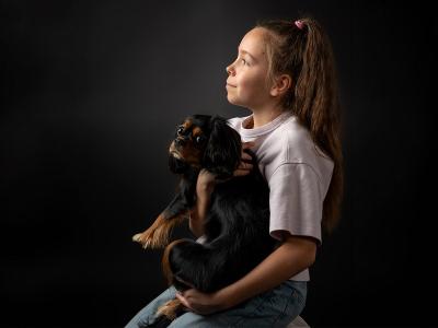 Фотосесия на домашен любимец и стопанин